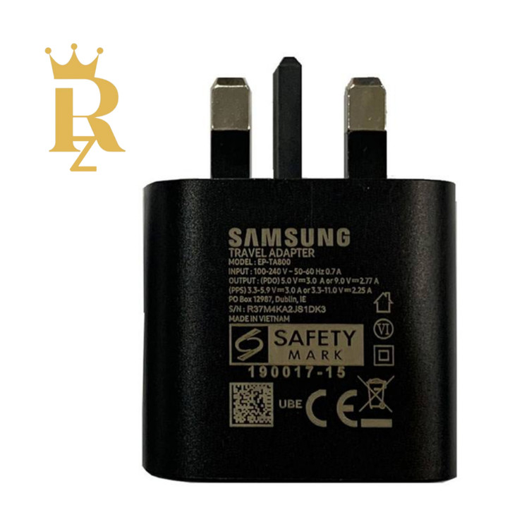 شارژر اصلی 25 وات سامسونگ مشکی