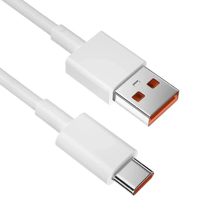 کابل اصلی شارژ 6 آمپر 120/67/33/22.5/10 وات اورجینال فست توربو شیائومی ثانیه شمار USB به USB-C اصلی