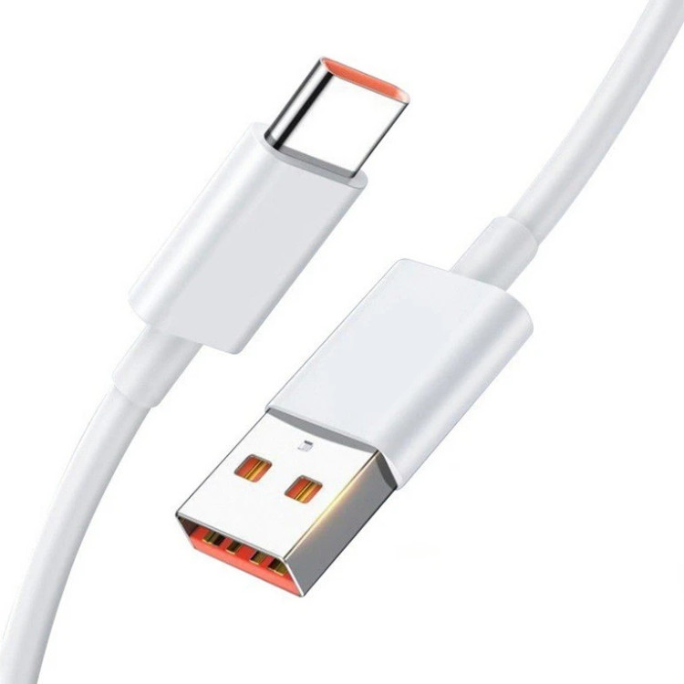 کابل اصلی شارژ 6 آمپر 33/22.5/10 وات اورجینال فست توربو شیائومی ثانیه شمار USB به USB-C اصلی