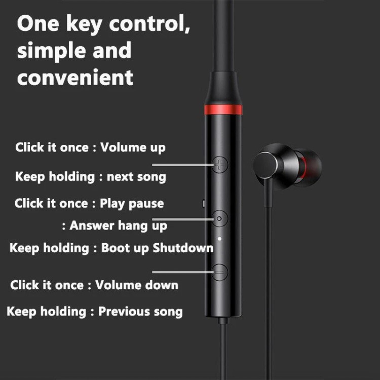 هدست بلوتوثی لنوو مدل HAM HE05x Magnetic