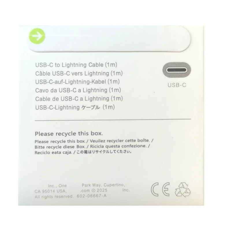 کابل تبدیل هایکپی USB-C به لایتنینگ اپل طول 1 متر